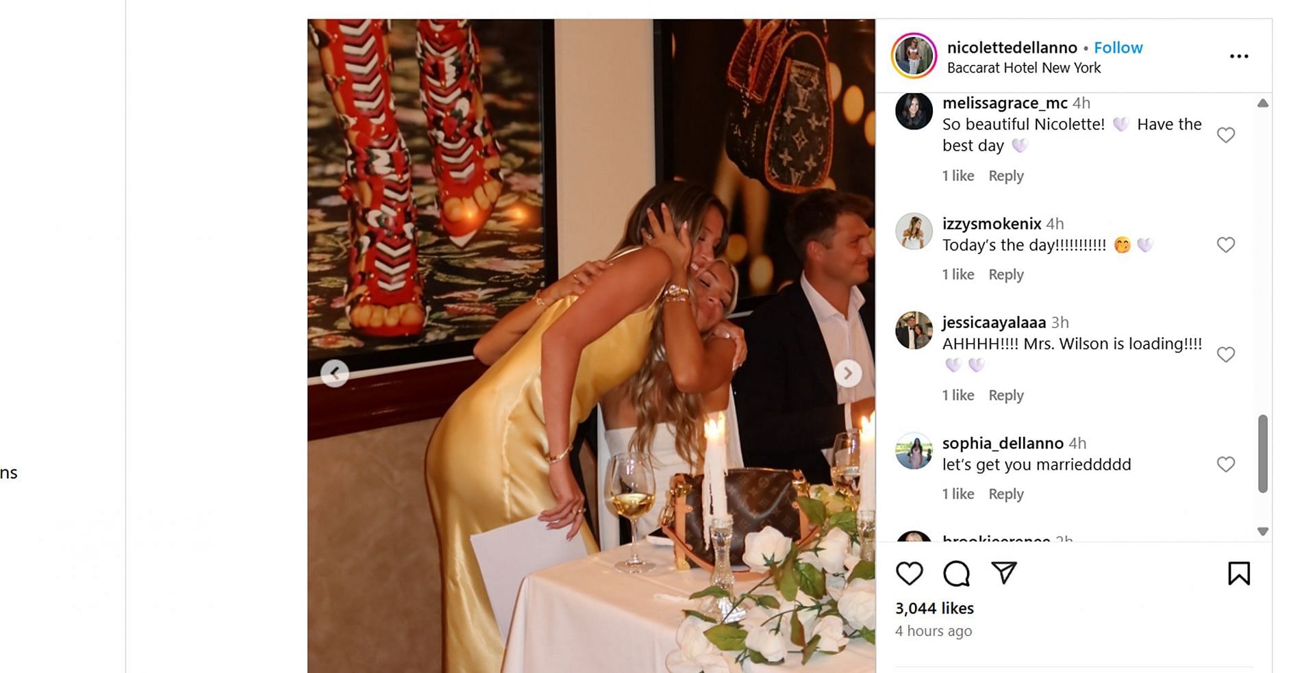 Bo Nix’s wife Izzy drops 3-word message as Dolphins QB Zach Wilson gets ready to marry fiancée Nicolette Dellanno/@nicolettedellanno